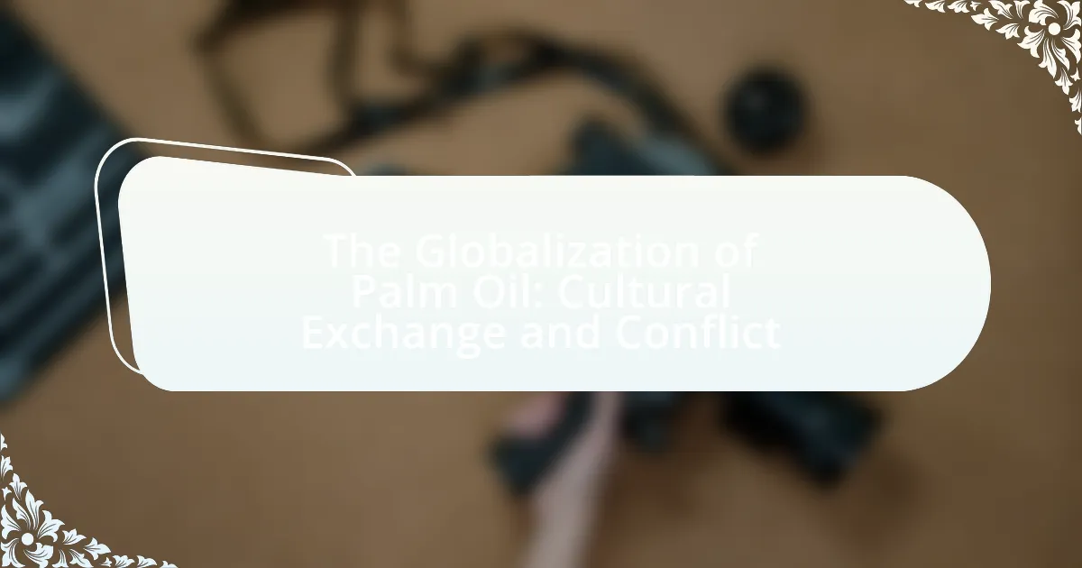 The Globalization of Palm Oil: Cultural Exchange and Conflict