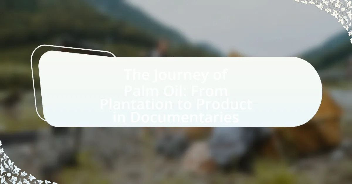 The Journey of Palm Oil: From Plantation to Product in Documentaries